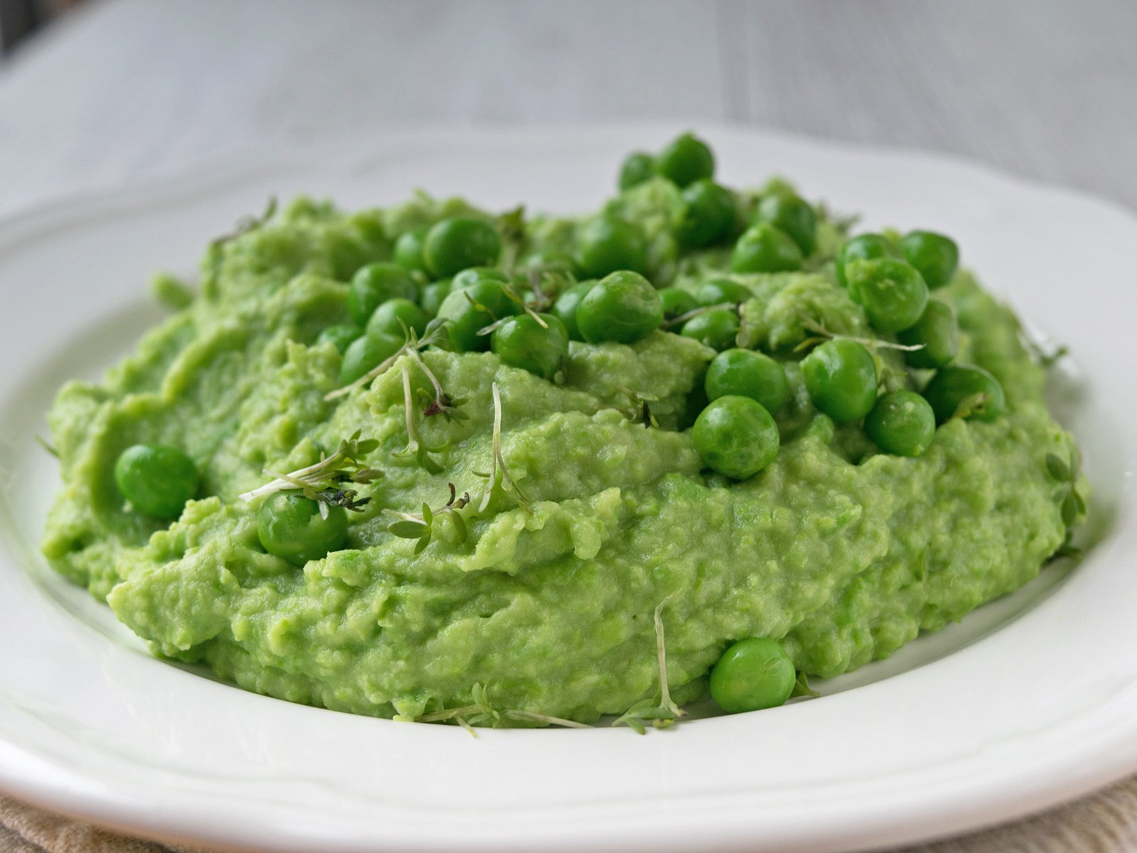 Hühnchen-Erbsen-Kartoffelbrei