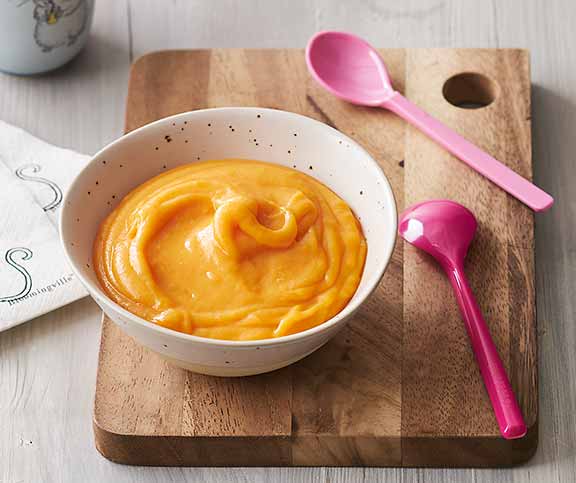 Gemüsebrei mit Rüebli und Broccoli