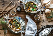 Hähnchenbrust im Gemüsepäckchen