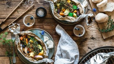 Hähnchenbrust im Gemüsepäckchen